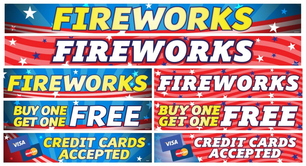 New Fireworks Banners