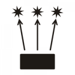 Nighttime Spectacular Angled Firing Pattern