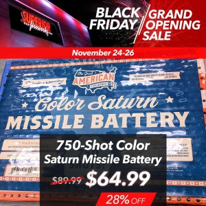 750-Shot Color Saturn Missile Battery