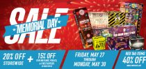 Memorial Day Fireworks Sale