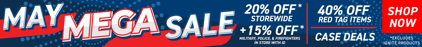 Shop our third annual May Mega Sale for incredible deals storewide!