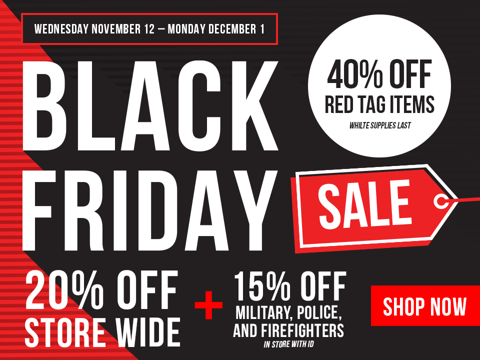 Shop our Black Friday Sale now through December 1!