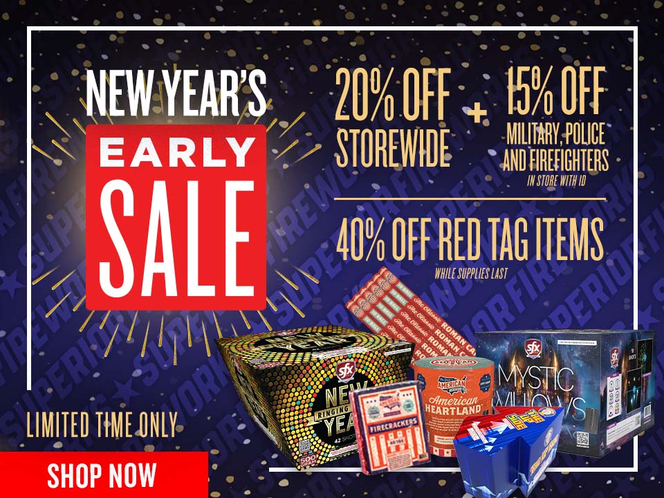 Shop Our New Year's Early Sale through December 29!