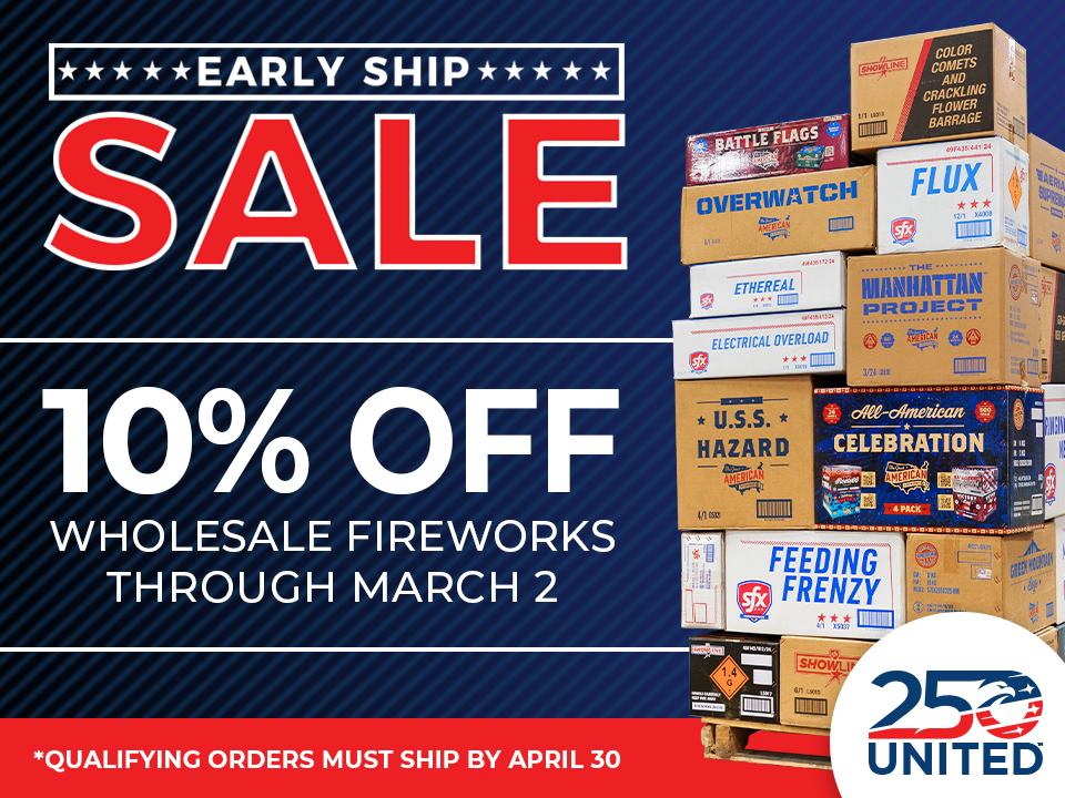 Get 10% off during our Early Ship Sale now through March 2!