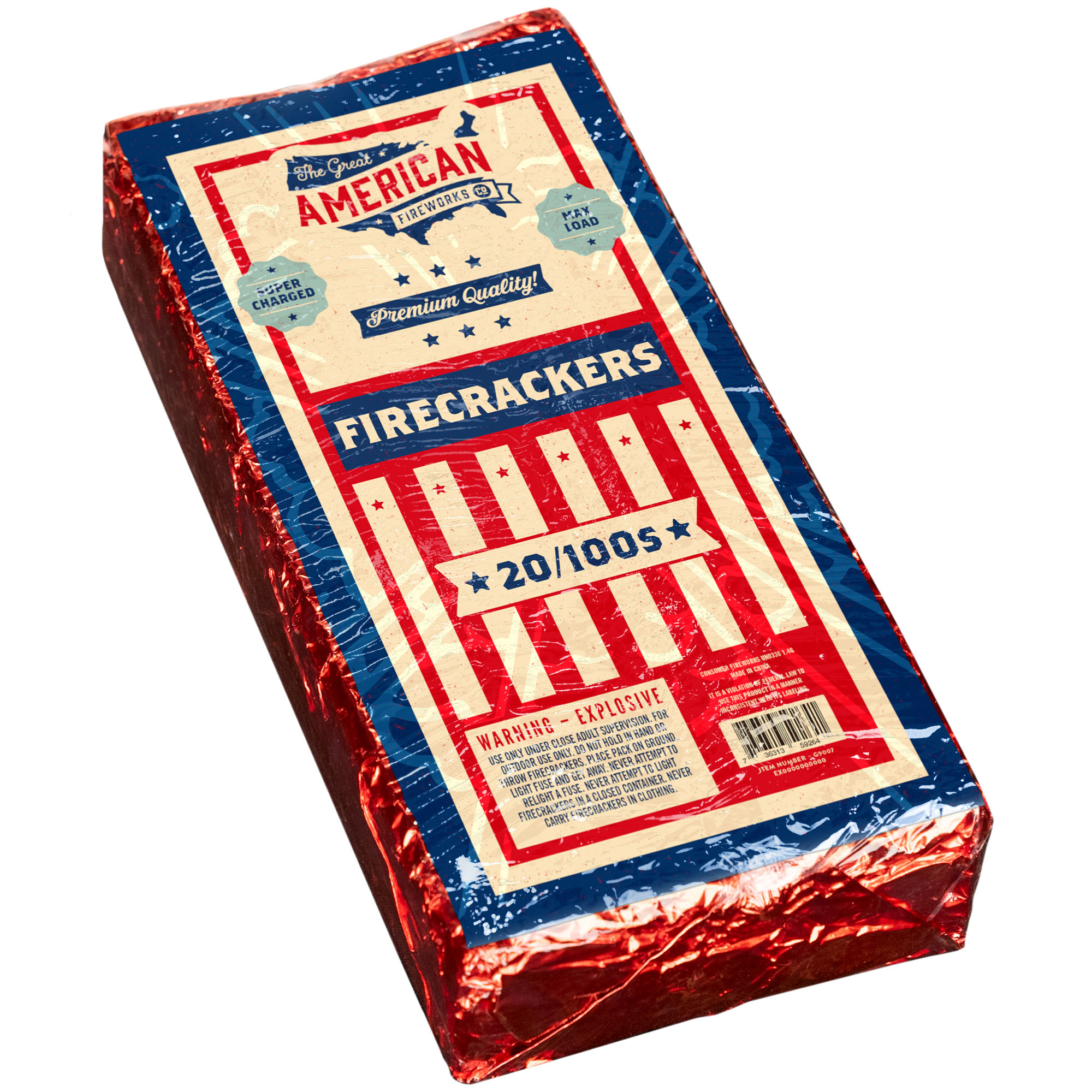 100's Firecracker Brick: Superior Fireworks Wholesale